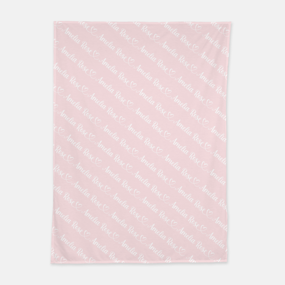 Baby Girl Personalized Blanket