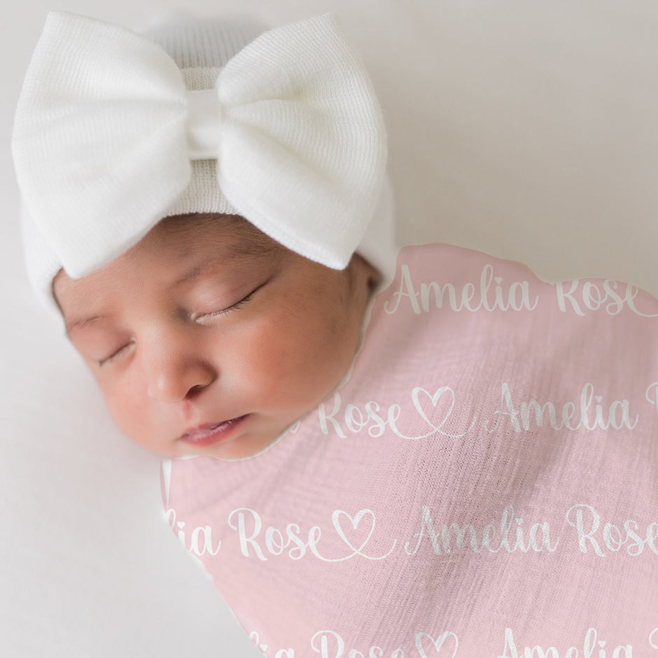 Newborn Hats Baby Girl Outfits - Newborn Hospital Hats Baby Boys – Pink ...