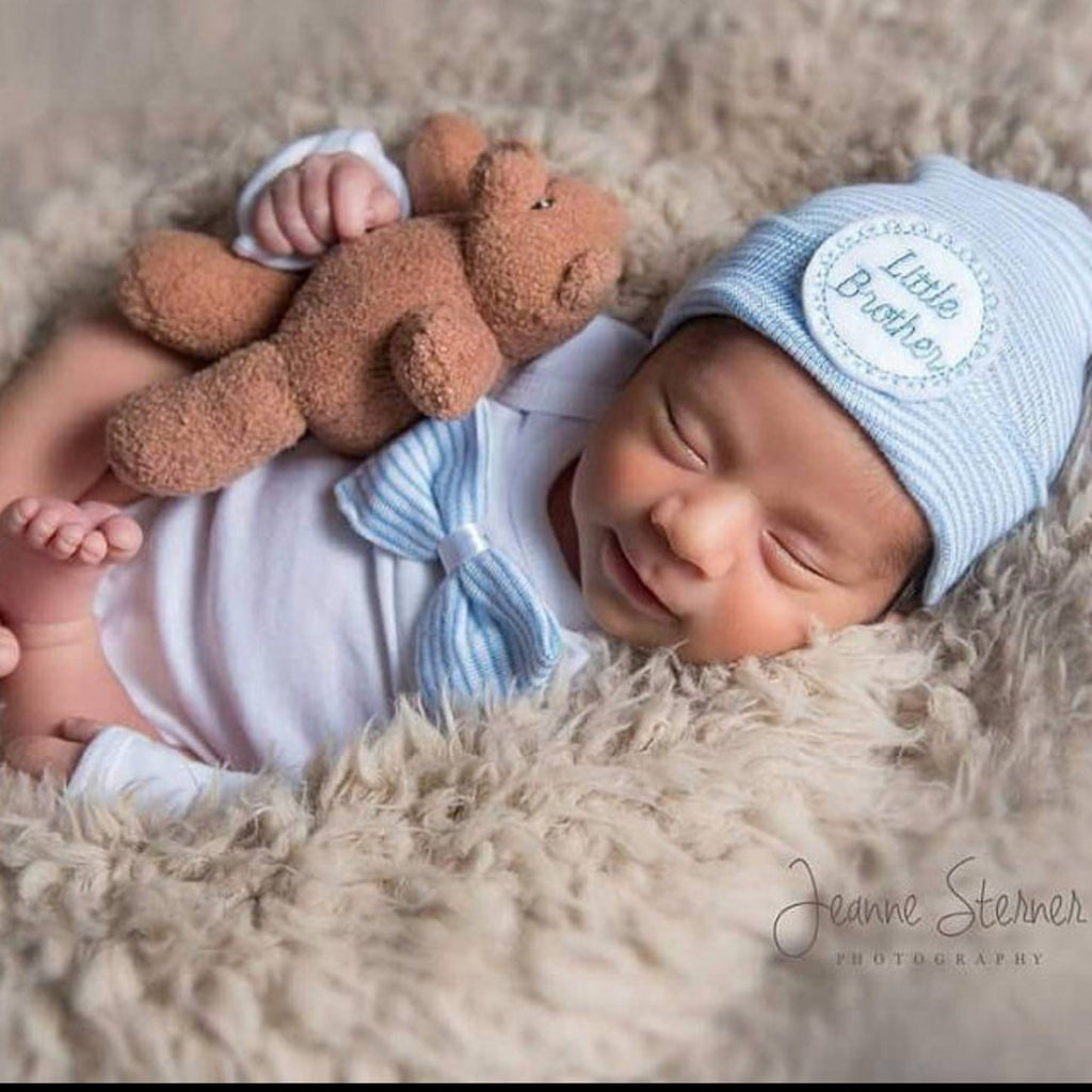 Little Brother Newborn Boy Hat