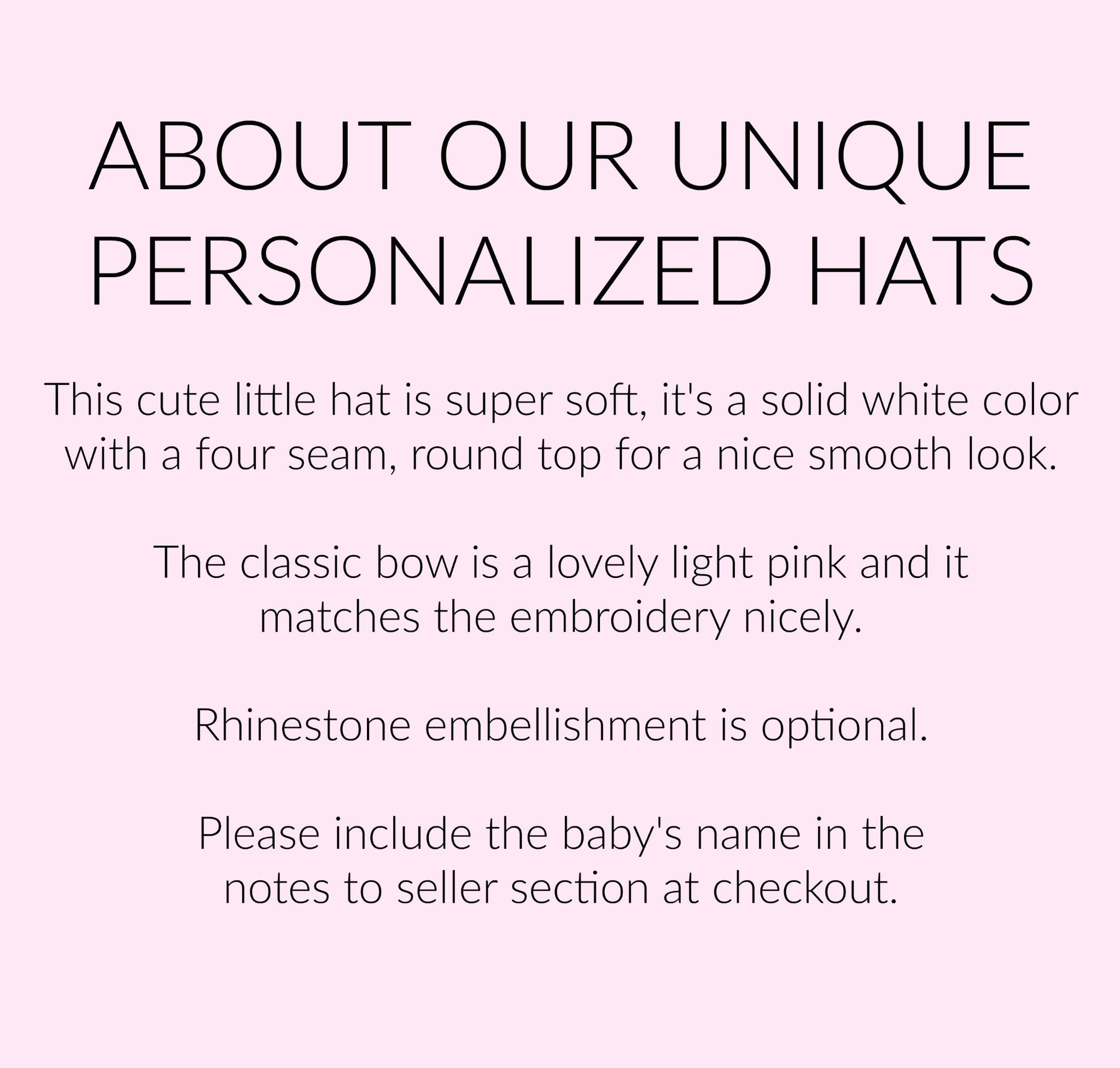 Girls Personalized Hospital Hat