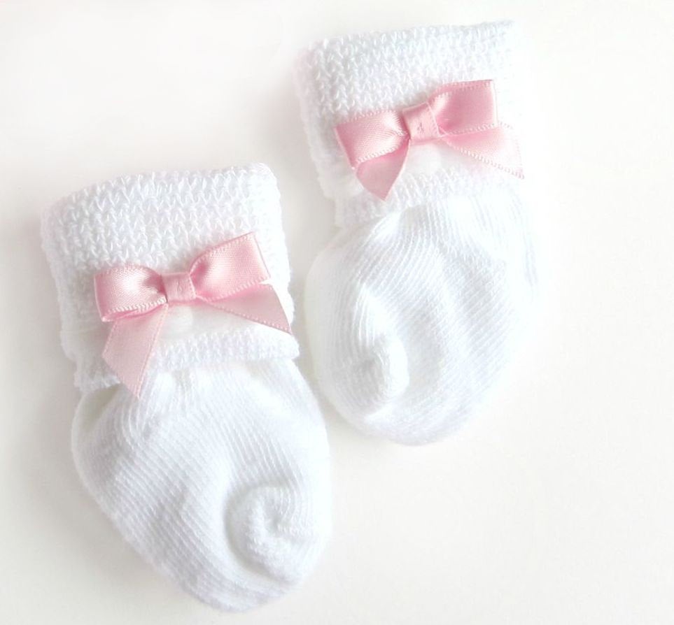 Baby Girl Headband Mittens Socks Gift Set
