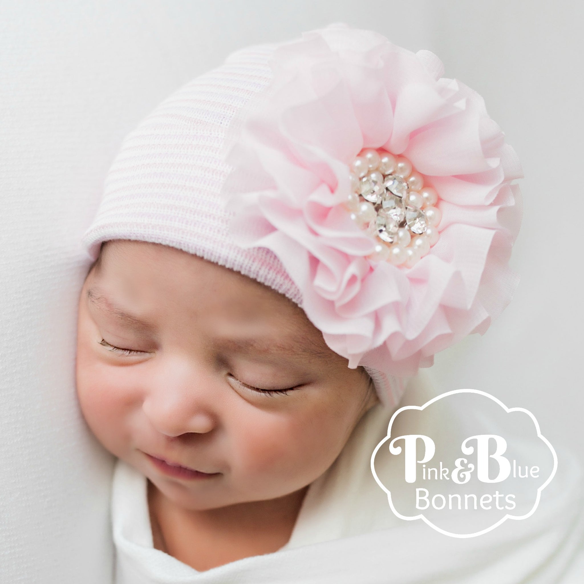 Newborn girl hats and headbands on sale