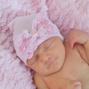 Newborn Girl Hat, Baby Girl Hat with Bow