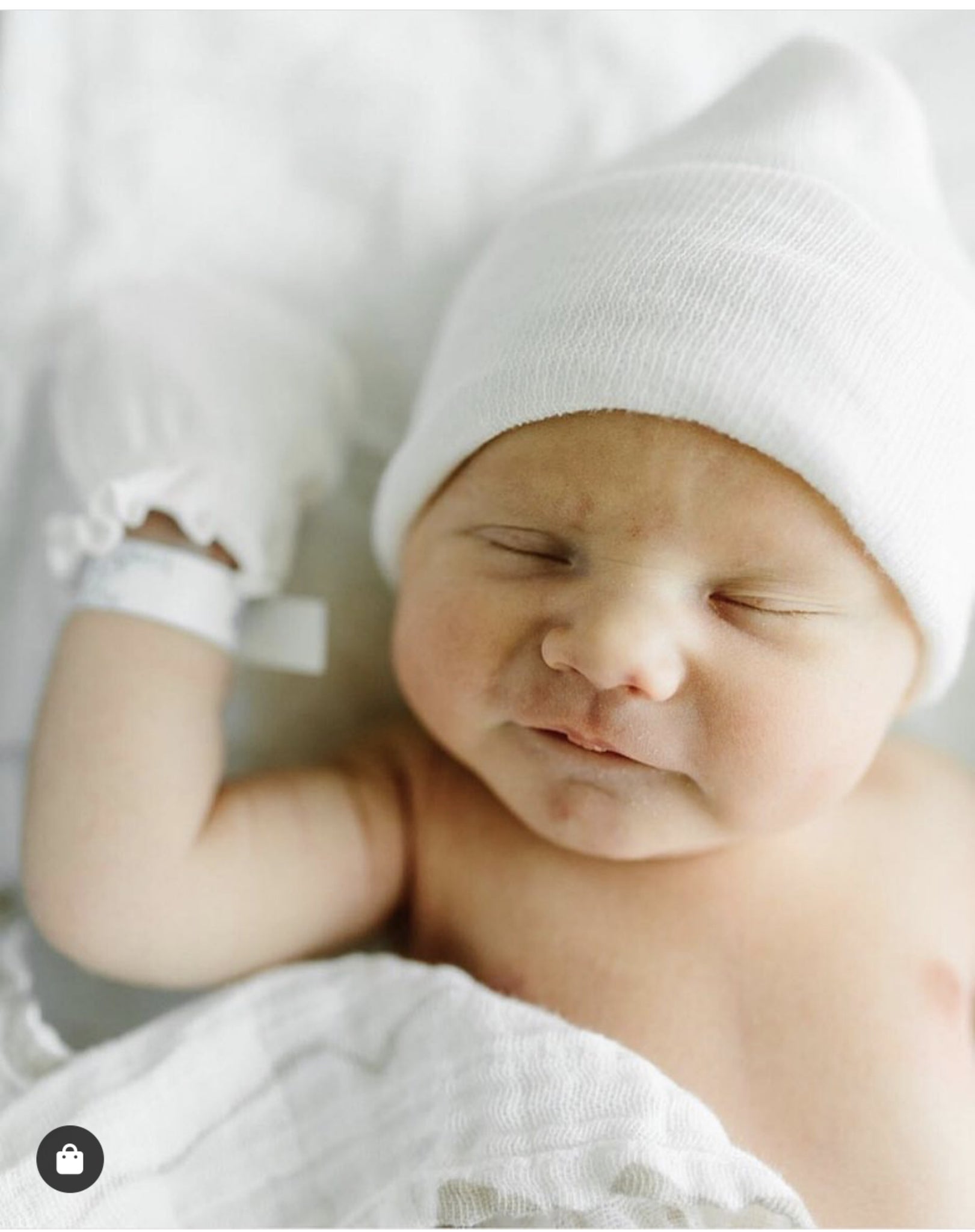 Newborn Boy Hospital Hat Set (2 Hats)